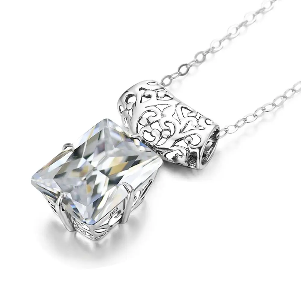 Ожерелье с подвеской из настоящего стерлингового серебра 925 пробы креативные