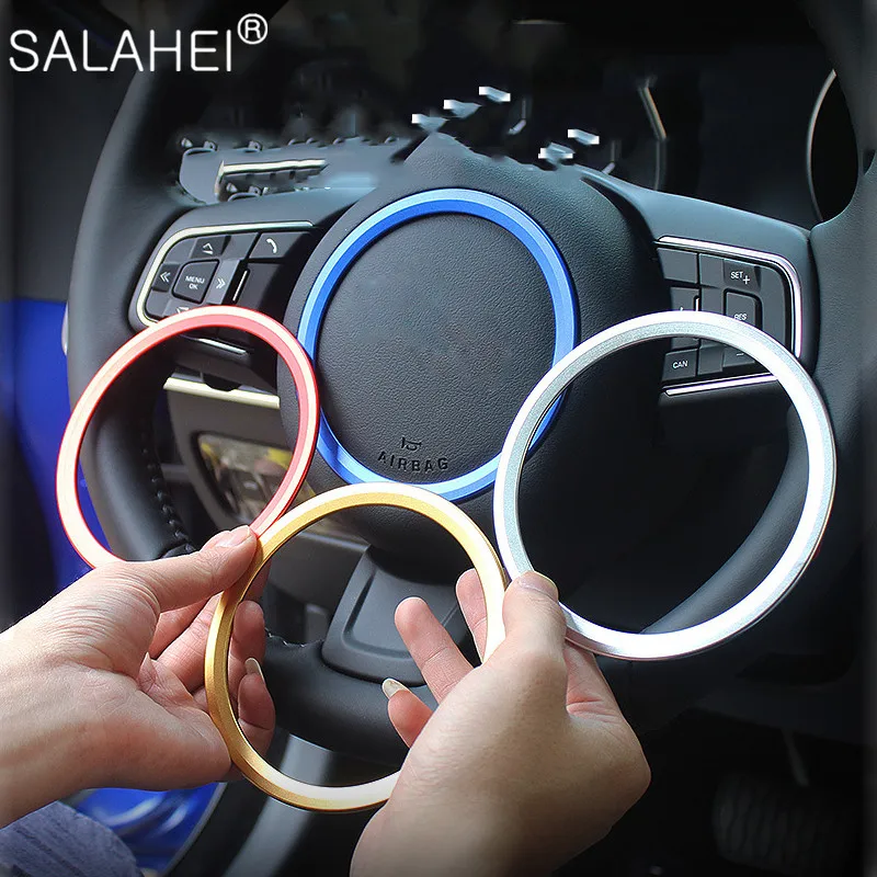 

Новинка автостайлинг логотип центра рулевого колеса значок эмблема рамка кольцо-наклейка для Jaguar XFL XEL модифицированный фотоаксессуары