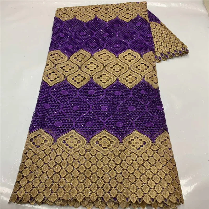 

Nigerian Lace Fabrics milk silk With Sequins African Cord Lace Fabrics 2021 Guipure Lace Cotton Material