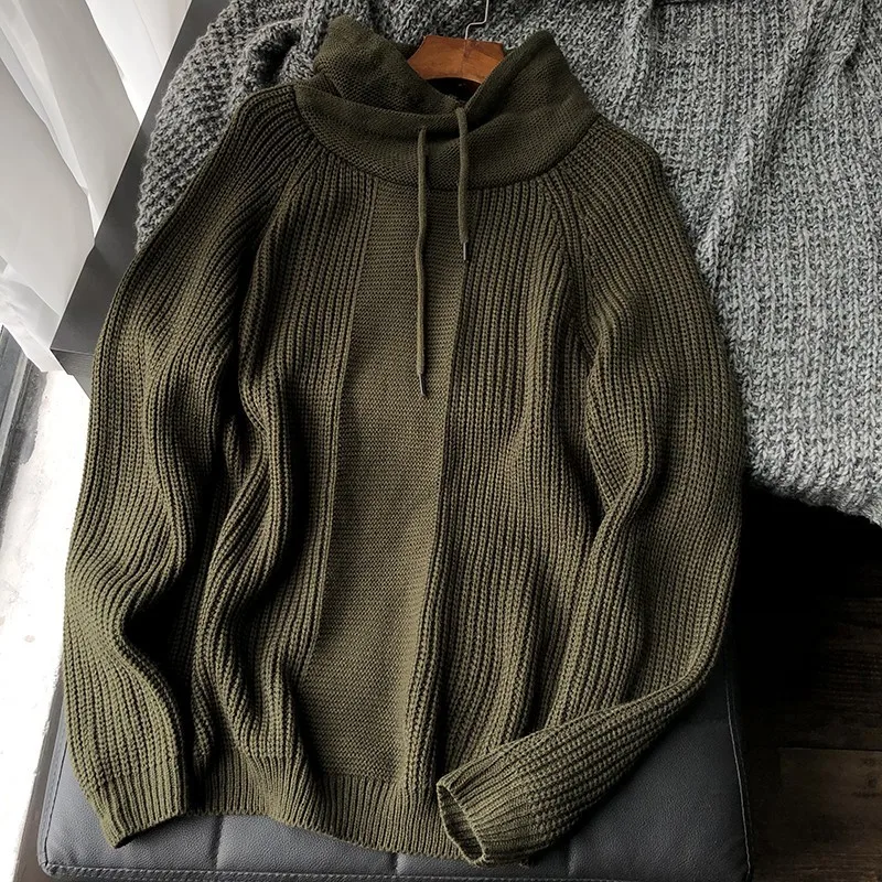 Свитшот повседневная Водолазка с длинным рукавом мужские трикотажные свитшоты