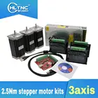Наборы шаговых двигателей с ЧПУ постоянного тока 3 шт. TB6600 Драйвер + 3 шт. Nema23 100 мм 350 нм двигатель + 1 комплект MACH3 + 1 шт. Вт 36 в источник питания для ЧПУ