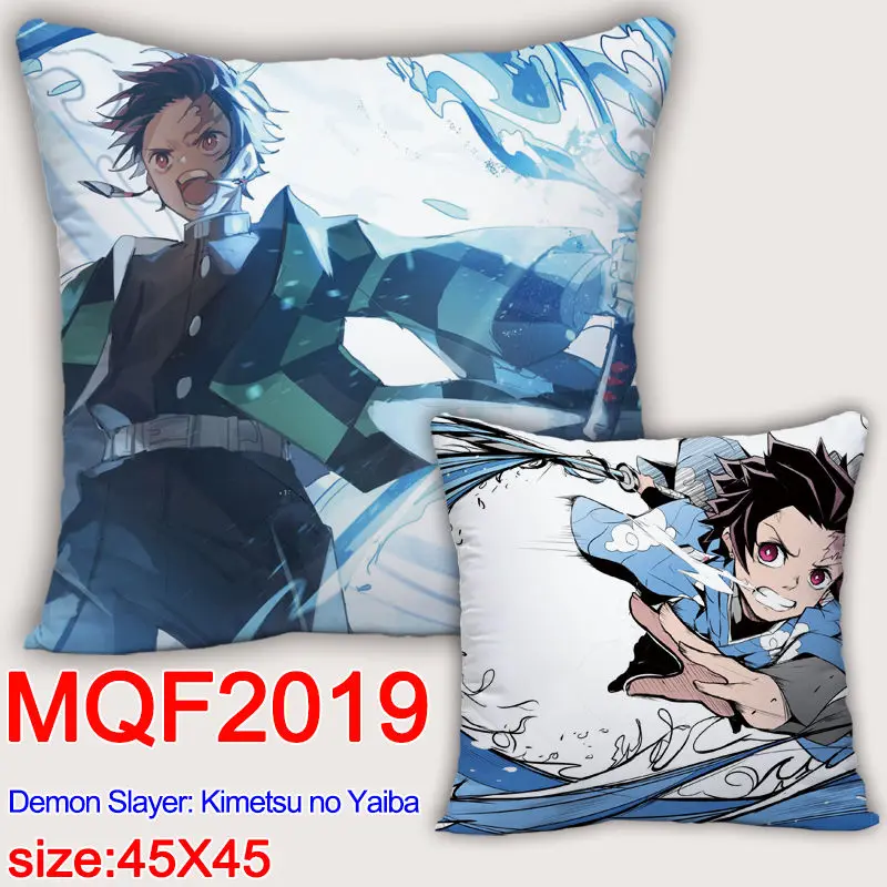 45X45CM аниме демон убийца Kimetsu без Yaiba Подушка CoversDakimakura чехол 3D печать двусторонняя