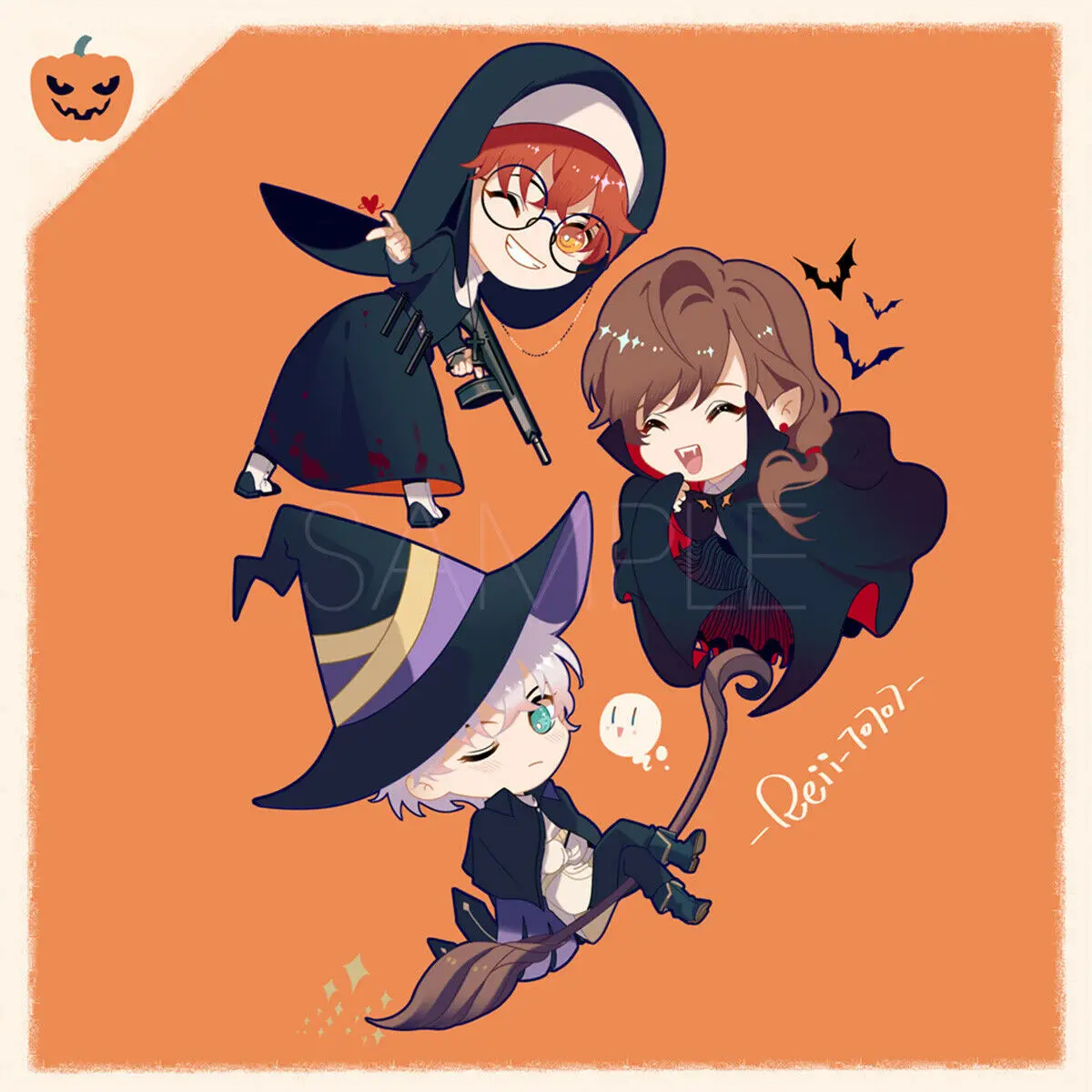 Акриловая подставка рисунок Дисплей мистический Посланник 707 Yoosung V ведьма версия Хэллоуин двойной Side12cm милый