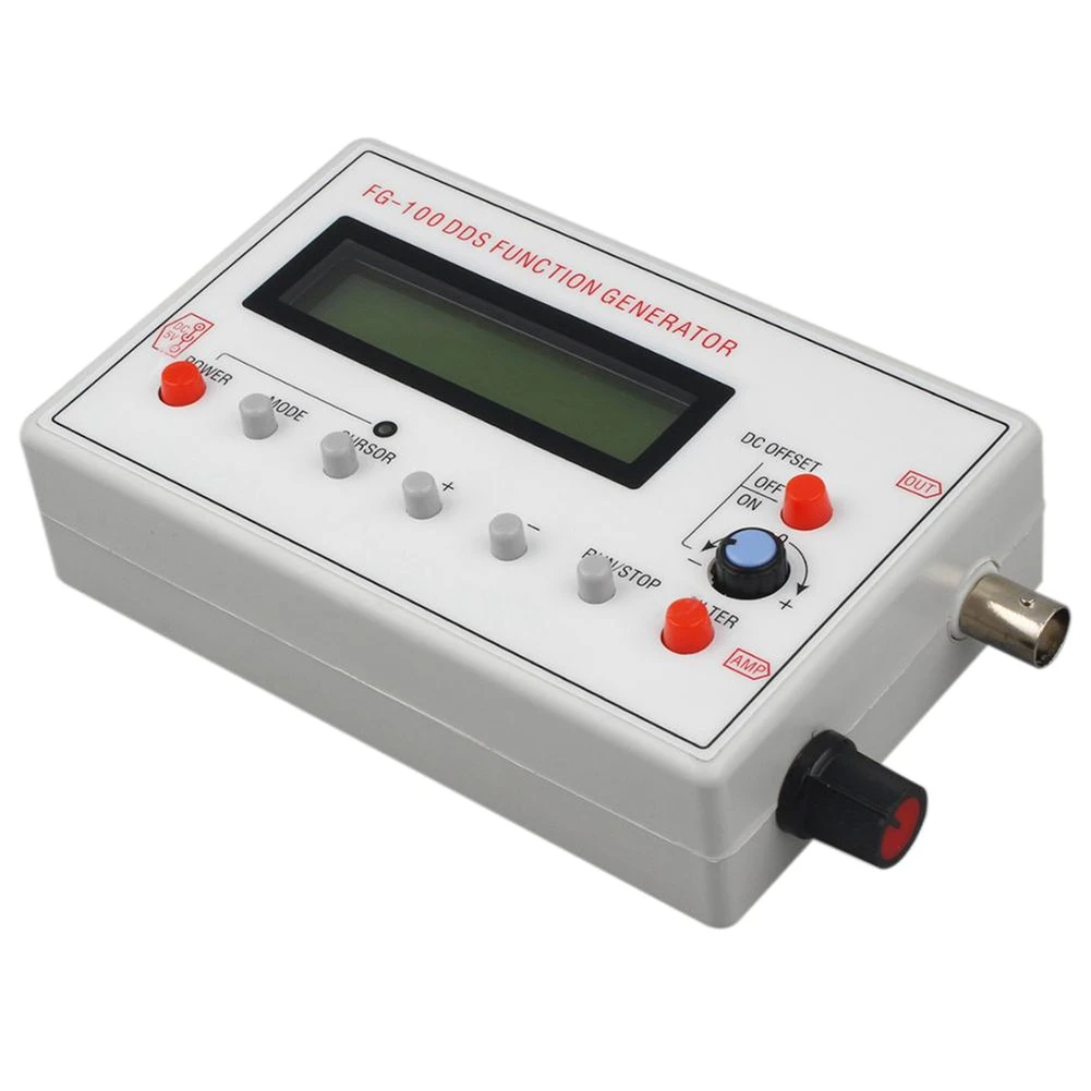 

DDS Signal Generator 1602 LCD Display 1Hz-500KHz Sine Wave Functional Sine Triangle Square Frequency Sawtooth Wave Waveform