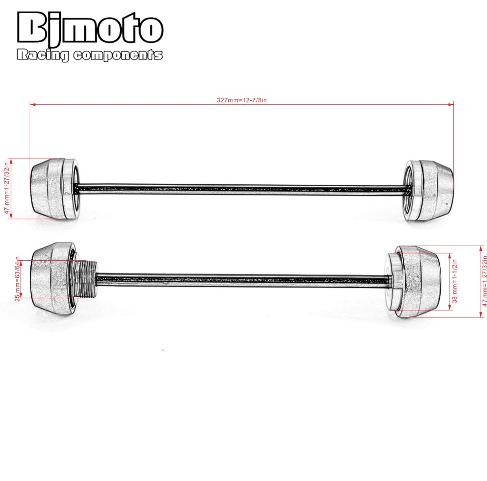 

BJMOTO Accessories For 790 2018 2019 Motorcycle Front Rear CNC Axle Fork Crash Wheel Sliders Falling Protector