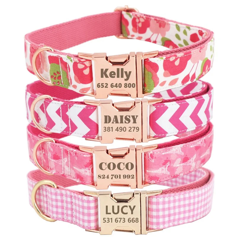 Индивидуальный персонализированный ошейник для собак Регулируемый