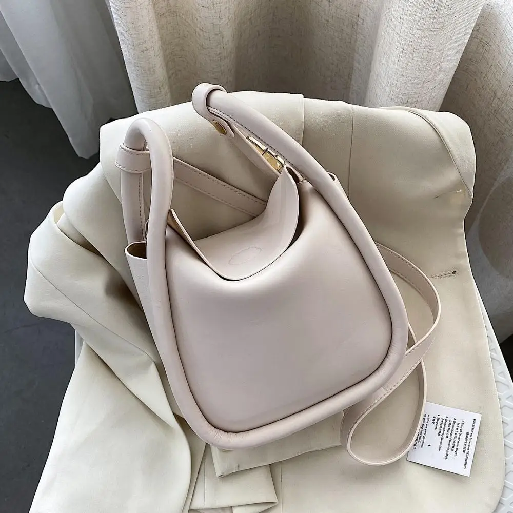 

Сумка-мешок AXUKES женская из экокожи, однотонная простая Сумочка на плечо через плечо, модный тоут, лето 2020