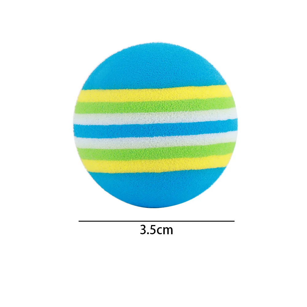 10 шт./партия Радужный мячик игрушка для животных EVA Мягкая интерактивная Кошка
