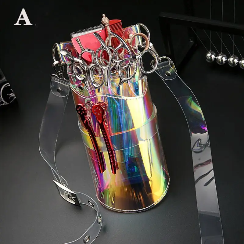 

Portable Hair Stylist Pocket Hairdressing Tool Pouch Scissors Bag with Strap
