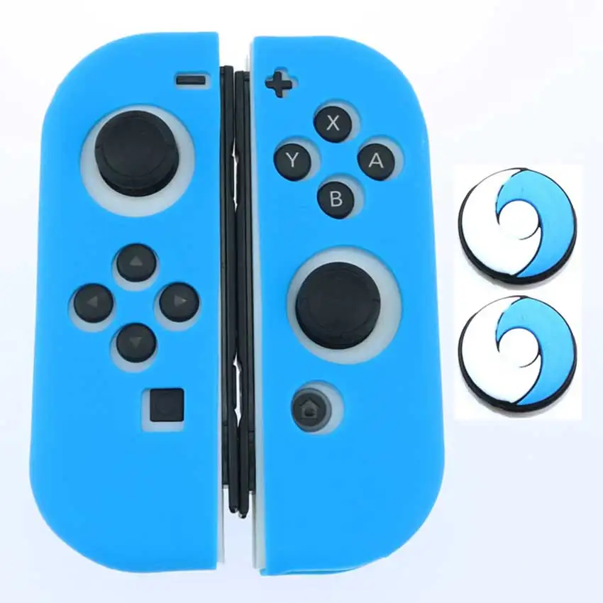 Мягкий силиконовый защитный чехол JCD для Nintendo Switch NS NX Joy-Con + 2 зажима джойстика |