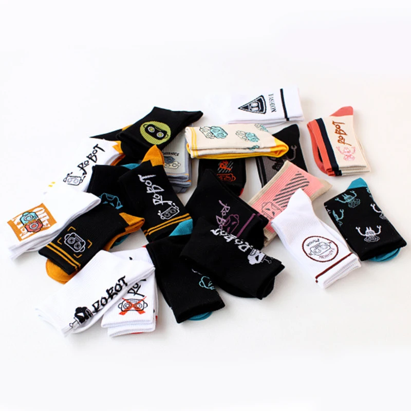 

Men's Women's Stylish Socks Breathable Comfortable Practical Durable Cotton Socks Beautiful Print Middle Tube Cosplay Socks
