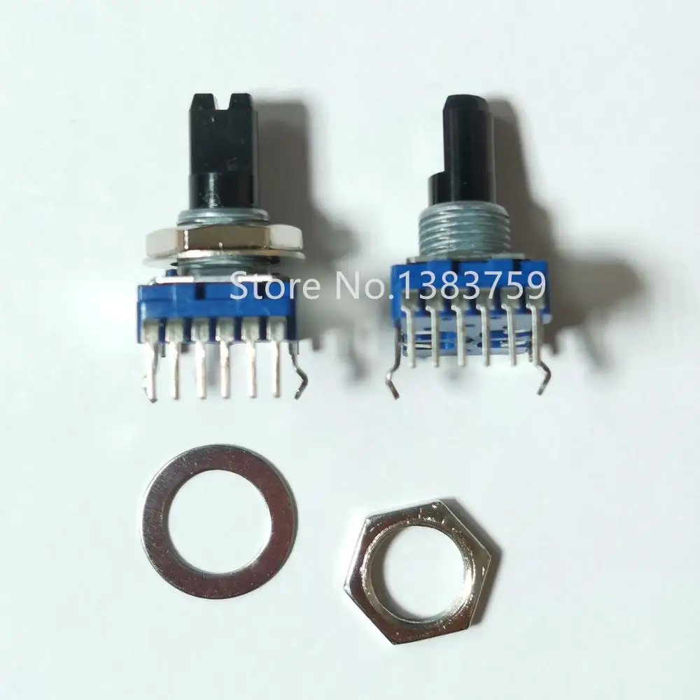 Вращающийся потенциометр Φ длина вала 15 мм 6 футов переключатель RK11