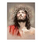 Религиозная фигура Христос Алмазная картина Круглая Полная дрель Портрет Nouveaute DIY мозаика вышивка 5D Вышивка крестом домашний декор