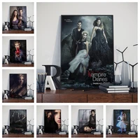 the vampire diaries classic movie tv art home decor picture quality canvas painting poster bedroom living bar sofa wall decor