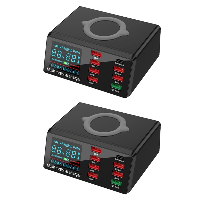 

Зарядная станция с 8 USB-портами, 100 Вт, 8 портов