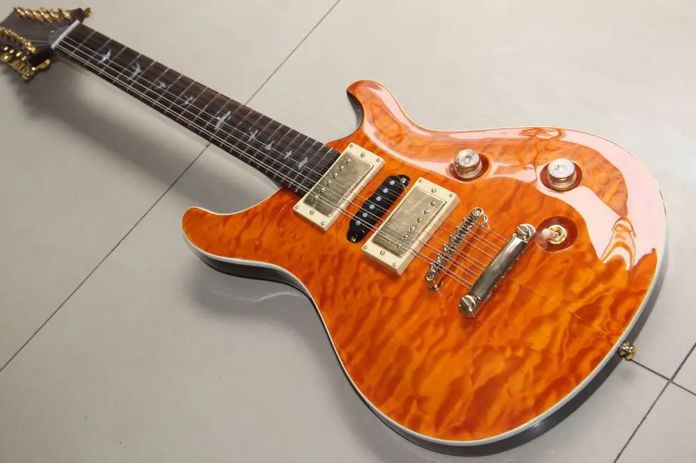 Новое поступление китайская гитара Prselectric Guitar 12 Струнная Модель лучшее качество