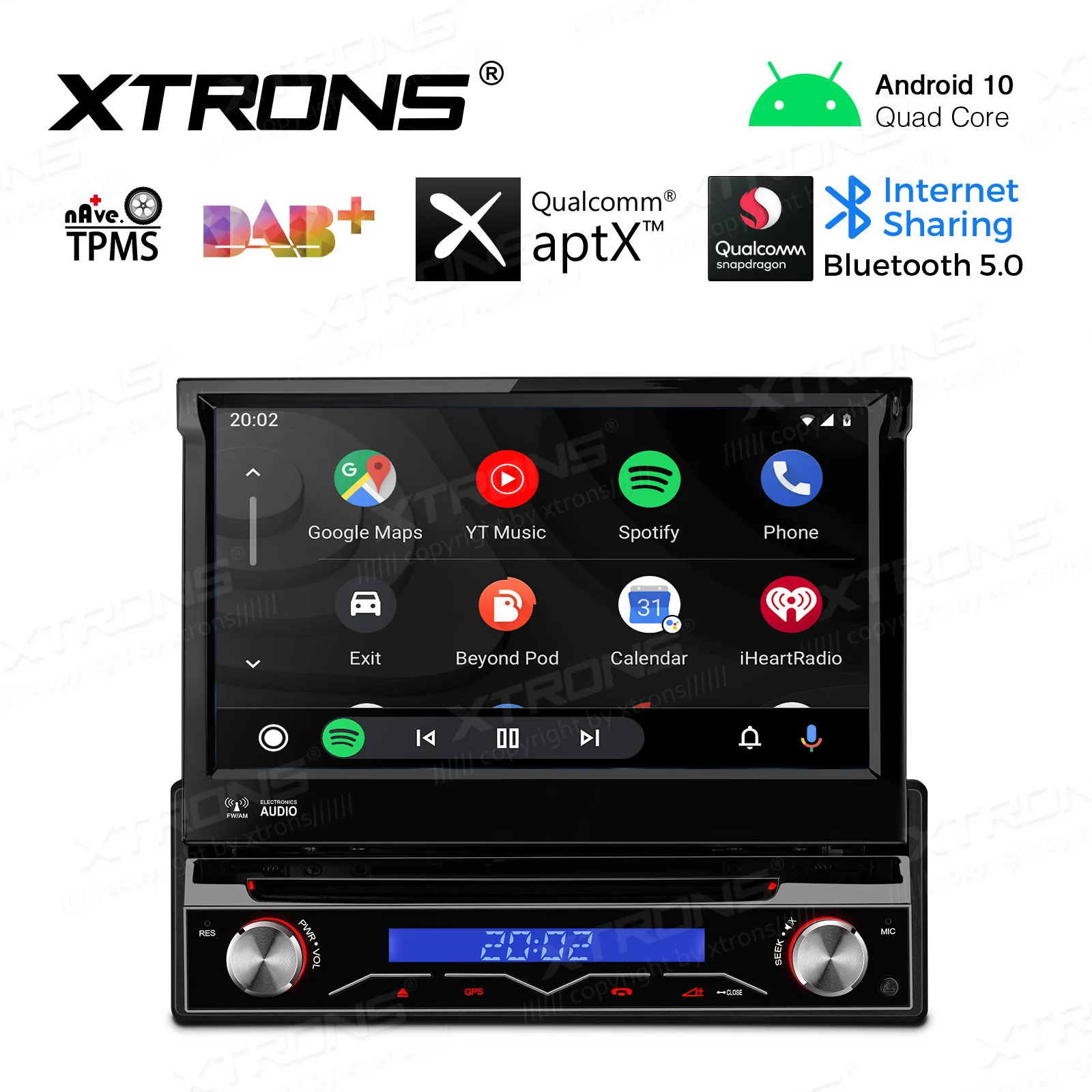 Автомобильная Мультимедийная система плеер на Android 10 0 с 7 &quotэкраном GPS съемной
