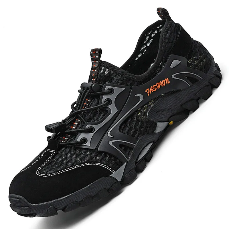 

Кроссовки мужские сетчатые для прогулок, дышащие, без шнуровки, повседневная обувь для воды, лоферы, для улицы, MAGCLOVER, на лето