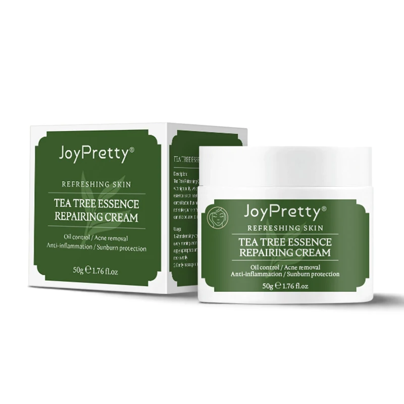 

JoyPretty Tea Tree Facial Creams Acne Removal Fade Spots Treatment Acne Cream Shrink Pore Oil Control Refreshing Skin Care