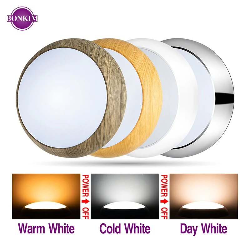 Светодиодные потолочные панели света Теплый Холодный белый затемнения простой