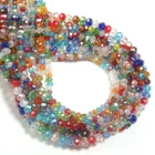 Прозрачные многоцветные бусины из австрийского хрусталя Rondell граненые разделительные бусины для самостоятельного изготовления ювелирных изделий шармы браслет ручной работы 15''