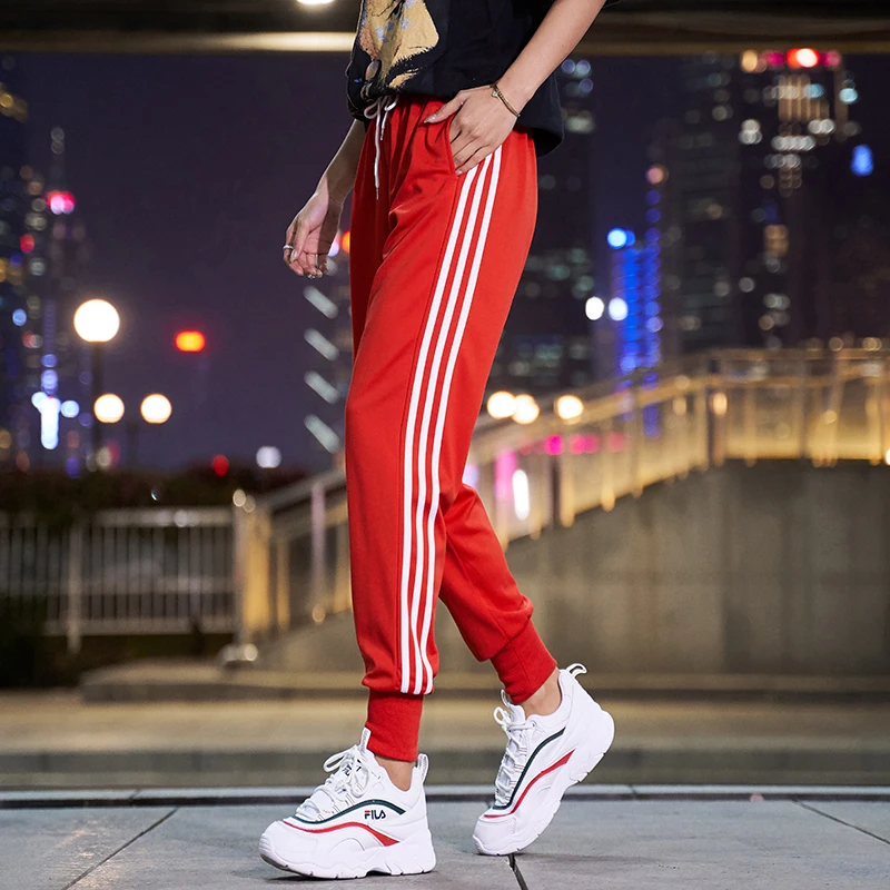 white side sports pants female summer/winter streetwear plus size pants cargo women trousers loose jogger woman sweatpants