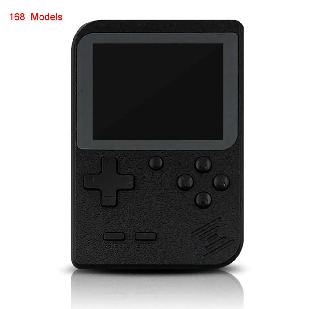 Black 168 Встроенный 400 игр ручной Ретро игровой консоли мини TFT экран USB зарядка портативная Ретро портативная игровая консоль - Цвет: Black 168