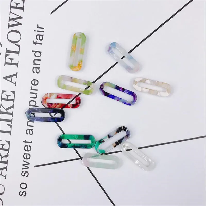 10 шт./лот креативные овальные коннекторы с уксусной кислотой для