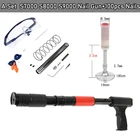 Ручной Стальной гвоздезабивной пистолет, потолочный артефакт, глушитель, встроенный гвоздезабивной гвоздь с 100 шт., 32 мм42 мм, круглые стальные гвозди