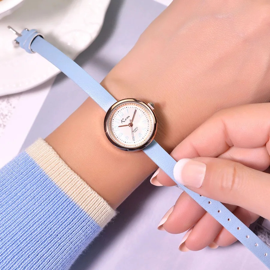 Qualities Luxury Fashion Women Watches Simple Number Scale Elegant Ladies Small Wristwatches Casual Female Leather Quartz Watch | Наручные