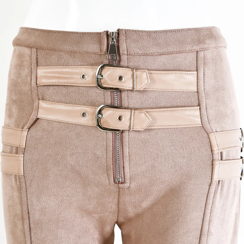 

Autumn Spring Sexy High Waist Solid Long Trousers One Piece Black Khaki Skinny Pants Body For Women 2021