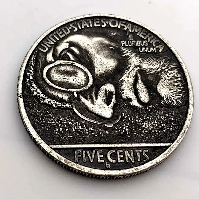 1915 человек США 5 центов монета КОПИЯ типа Памятная коллекция монет Liberty Us монеты