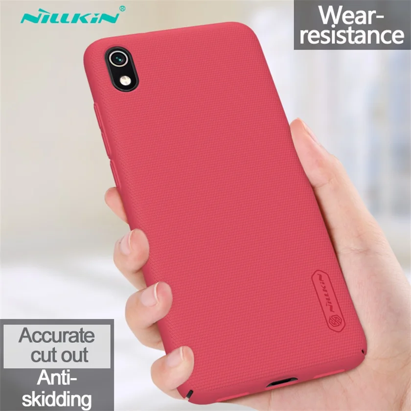 Red For Xiaomi Redmi 8 7 Case Redmi 8A 7A Cover Nillkin Super Frosted Shield Hard PC Back Cover Protector Case for Xiaomi Redmi Y3 - Цвет: Red