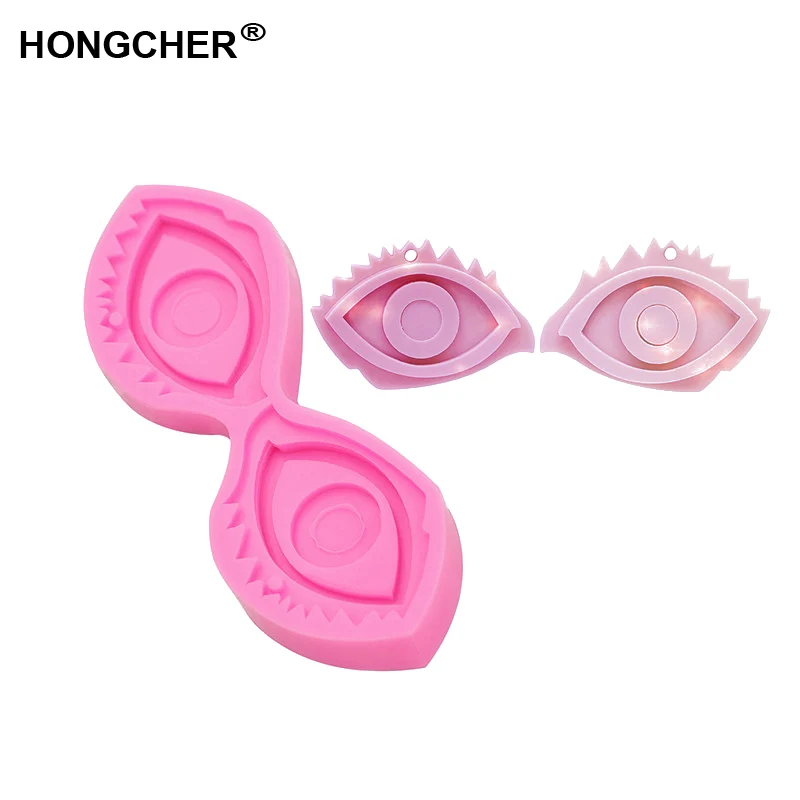 Новая мода глаз ожерелье Подвеска Серьги силиконовая форма брелок торт десерт