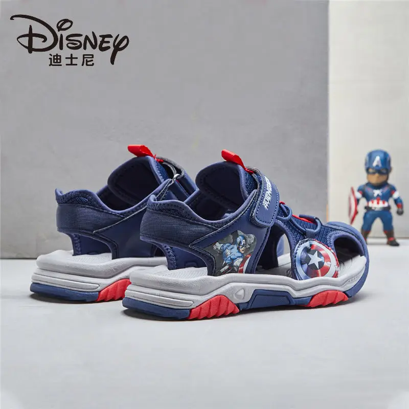 

Disney boys' sandals 2021 summer new Zhongda children's Non Slip soft sole children's shoes Baotou boys' handsome beach shoes