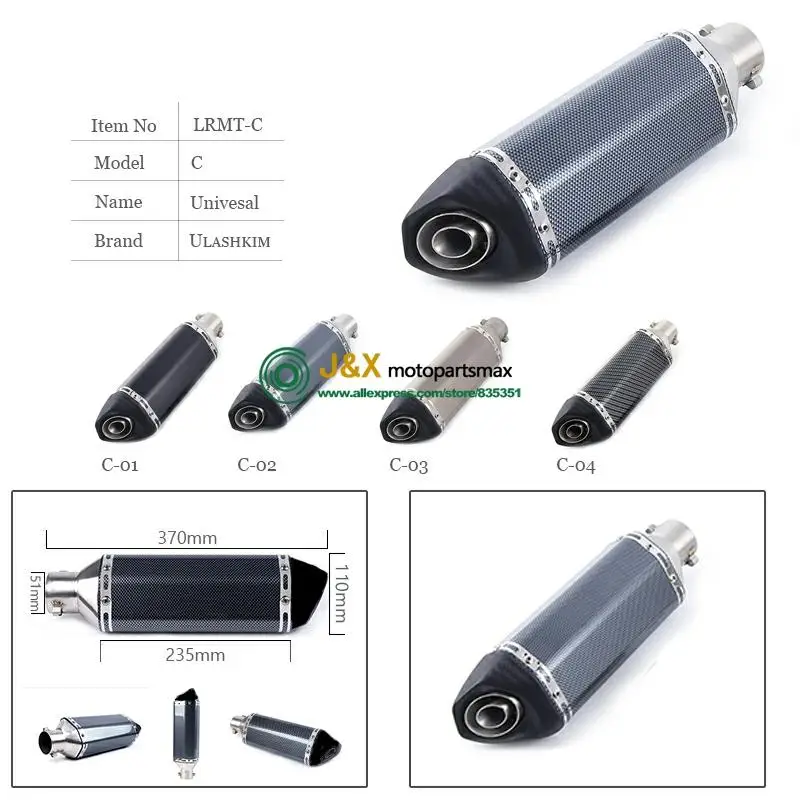 

Tmax 530 TMAX 500 Motorcycle Exhaust Muffler Full system 304 Stainless Steel Slip On for Yamaha TMAX500 TMAX530 2008-2017