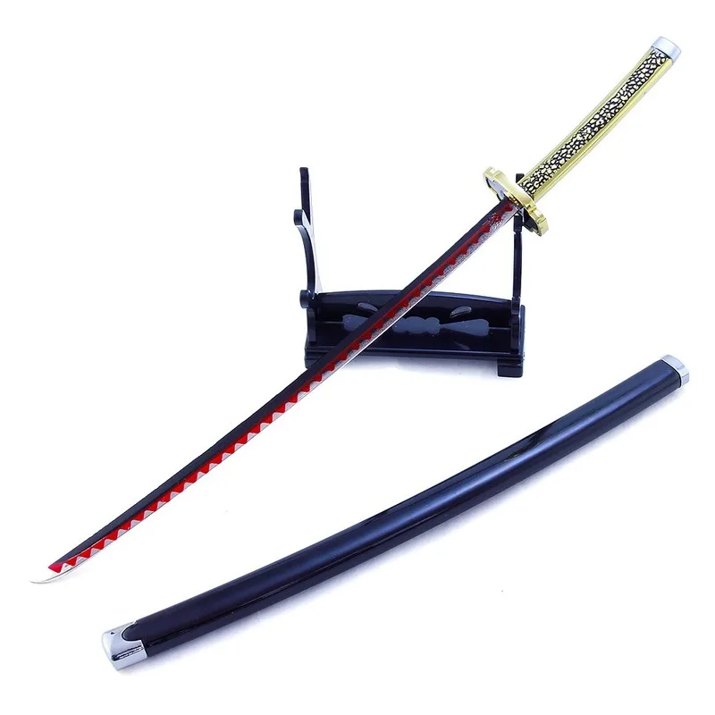 255 мм аниме рассекающий демонов реквизит для косплея Kimetsu No Yaiba Kamado Tanjirou Катана
