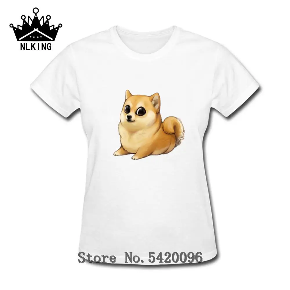 2019 Для женщин Harajuku футболка Kawaii милые shiba Inu Doge печатных футболки Стиль уличная