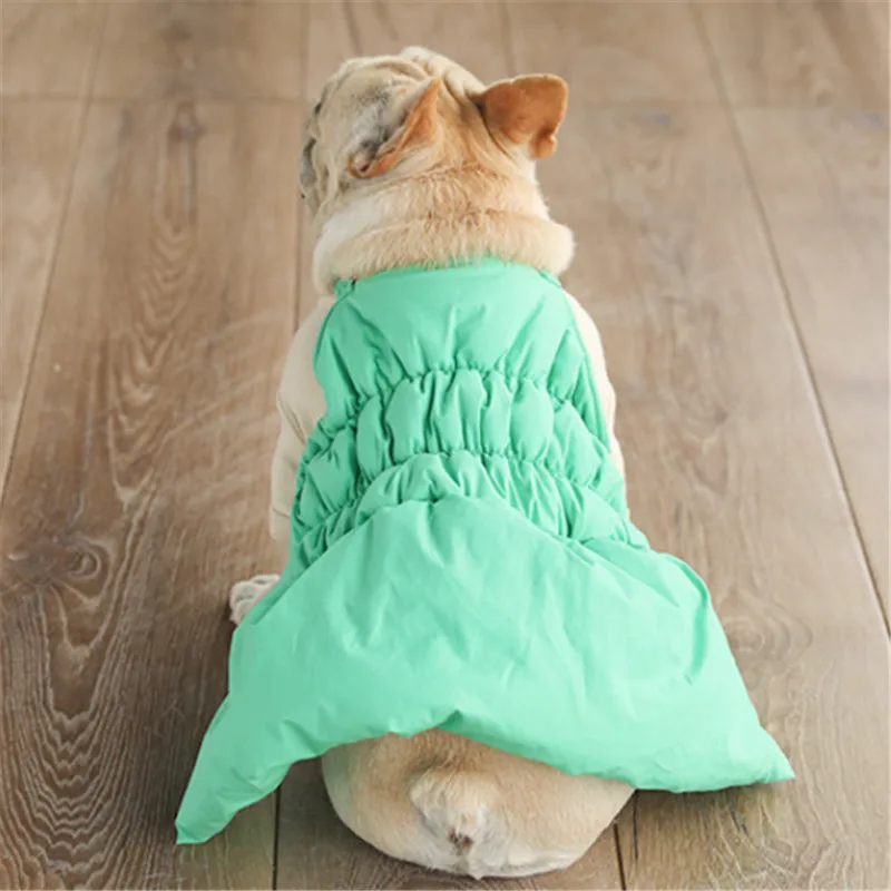 Платье для французского бульдога зимняя одежда мопса юбка Шнауцер померанского