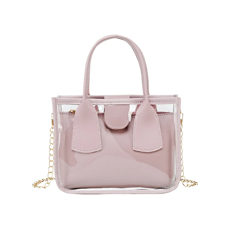 

Women BagsPackage Transparent Bag Chain Handbag Flow Dual-purpose Shoulder Messenger Bag Dropshipping Tote Bags For Women