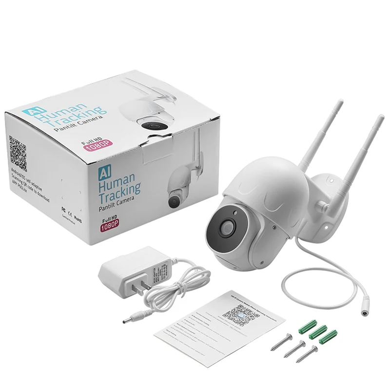 HD 2.0MP мини Высокоскоростная купольная Wifi PTZ камера 360 ° с дистанционным обзором