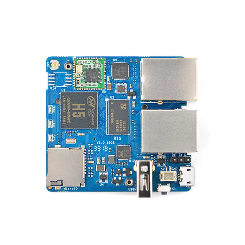 Маршрутизатор NanoPi R1S полный H3/H5 двойной гигабитный порт 512 М памяти OpenWrt/LEDE |
