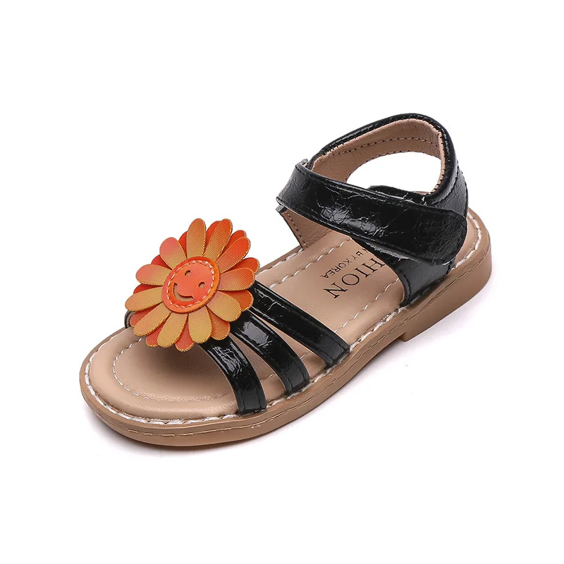

COZULMA Baby Girls Sandals Summer 1-6 Years Kids Princess Peep-toe Roman Style Shoes Children Flower Beach Sandals Size 21-30