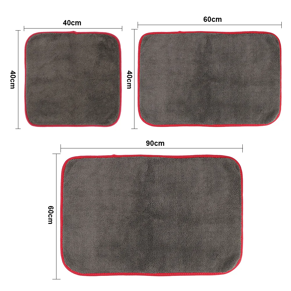 

Strong Water Absorption Cloth Detailing Drying 1200GSM Car Cleaning Towels Microfiber Towel Auto Polishing Wash Tool