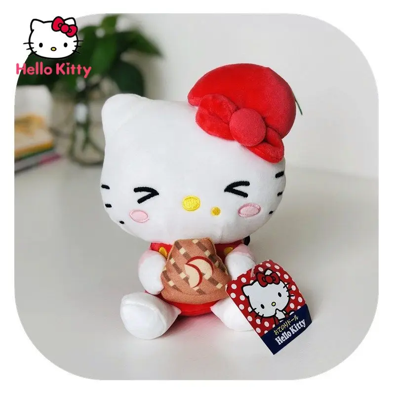 

Детские праздничные подарки для девочек, искусственная кукла Hello Kitty, плюшевая игрушка, кимоно-кукла с цветком вишни