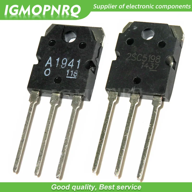 20 шт A1941 C5198 2SA1941 2SC5198 TO-3P аудио усилитель(10 x A1941+ 10 x C5198