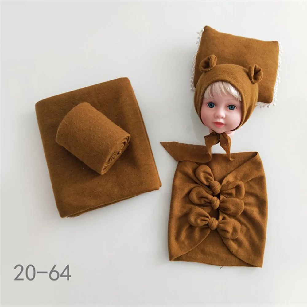5pcs Sets 20-64 D& J 4 шт./5 шт. комплекты для новорожденных реквизит для фотосъемки ребенок позирует подушку шляпа капот обертывания фоновое одеяло Fotografia студия реквизит - Цвет: 5pcs Sets 20-64