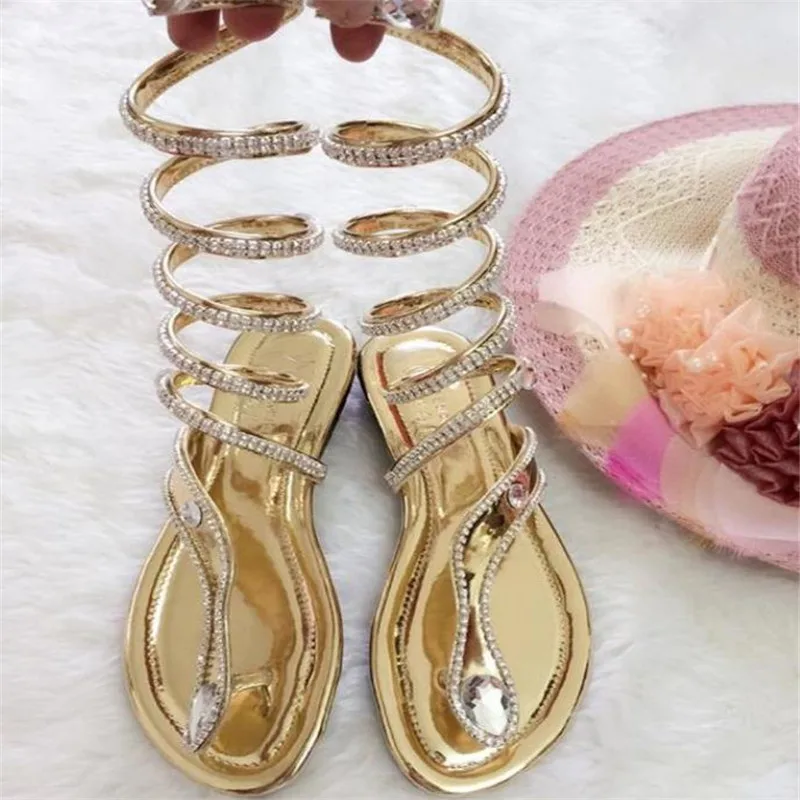 Новое поступление змеиная кожа Женская летняя обувь Женские сандалии со