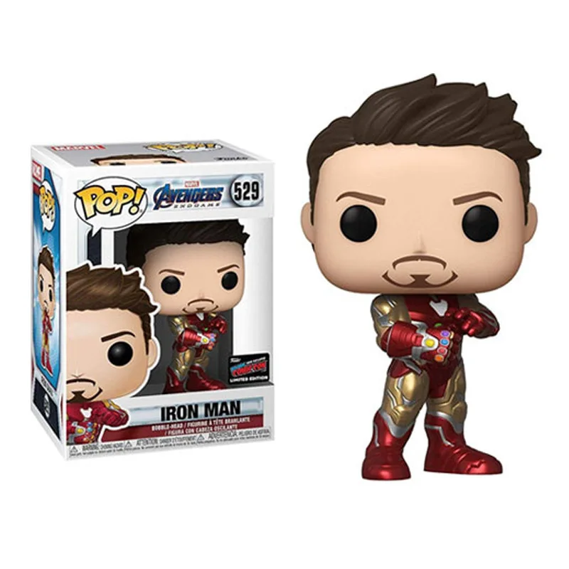 Funko POP Marvel Avengers Железный человек Тони Старк ПВХ фигурка Коллекционная модель