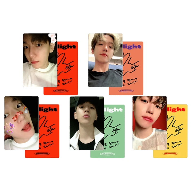 Альбом KPOP EXO BAEKHYUN для удовольствия ломо-карты модная самодельная бумажная